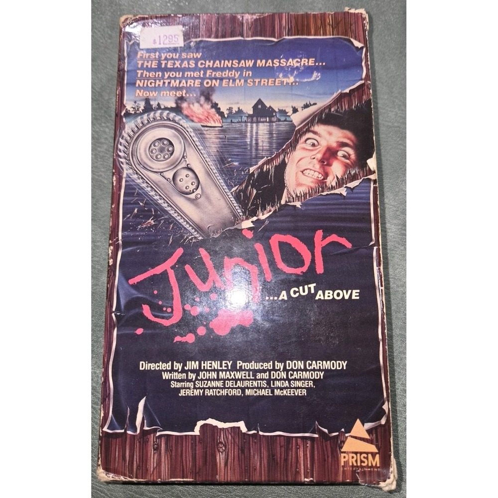 Junior VHS 1985 Slasher Horror Comedy Rare Suzanne Delaurentis